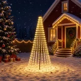 LED božićno drvce 235 cm 500 LED lampica Topla bijela Željezo
