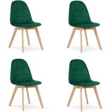 Brandless Stol BORA - temno zelen žamet x 4, (22030612) | Shoptok.si
