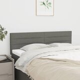  Uzglavlja tamnosiva 144x5x78/88 cm od tkanine | shoptok.hr
