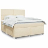  Krevet s oprugama i madracem krem 180x200 cm od tkanine | shoptok.hr