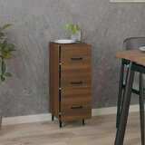  Komoda boja smeđeg hrasta 34,5 x 34 x 90 cm konstruirano drvo | shoptok.hr