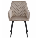 Brandless Stol NANA - temno bež žamet / črne noge x 1, (22056976) | Shoptok.si