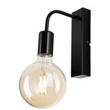  Zidna svetiljka ASTRID 1xE27/60W/230V u sjajnoj crnoj boji | Eponuda.com