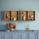 Hammel Furniture Stenski regal v hrastovem dekorju v naravni barvi 89x61 cm Mistral – | Shoptok.si