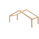 Vipack Dječji krevet od punog hrasta u obliku kućice/s dodatnim ležajem 90x200 cm u prirodnoj boji Forrest – | shoptok.hr