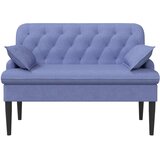  Ljubavni kauč s gumbima Traper plava 111 x 68 x 80 cm Tkanina | Eponuda.com