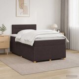  Boxspring krevet s madracem Tamno smeđa 120 x 200 cm Tkanina - Tamno smeđa 120 x 200 cm Dizajn linija | shoptok.hr