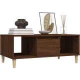  Klubska mizica rjav hrast 90x50x36,5 cm inženirski les, (20712221) | Shoptok.si