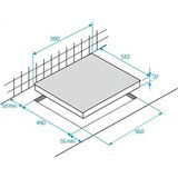  Staklokeramička Ploča BEKO HIC63402T 60 cm 58 cm 5700 W | shoptok.hr