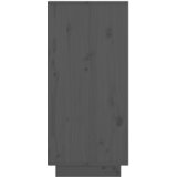  Komoda siva 60 x 34 x 75 cm od masivne borovine | shoptok.hr
