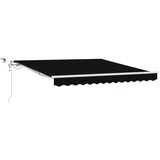  Skrovita tenda Crna 350 x 250 cm Poliester i metal | shoptok.hr