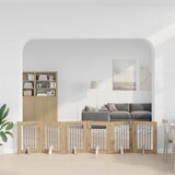  Vrata za pse s postoljem 6 pcs Hrast artisan 60 x 80 cm | shoptok.hr