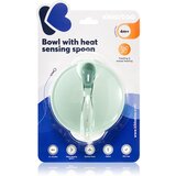 Kikka Boo Suction Bowl & Heat Sensing Spoon jedilni set 4 m+ Mint 3 kos Cene