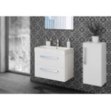 Tboss kopalniška omarica z umivalnikom leon 70 cm, bela viso | Shoptok.si
