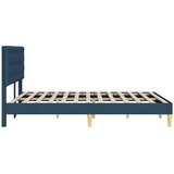  Okvir za krevet s uzglavljem Plava 120 x 200 cm Tkanina - Plava 120 x 200 cm | shoptok.hr