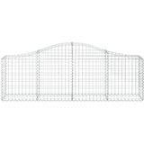  Lučne gabionske košare 15 kom 200x30x60/80 cm pocinčano željez | shoptok.hr