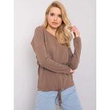 BASIC Feel Good Blouse-RV-BZ-5122.15P-brown | Shoptok.si