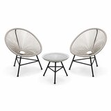 MODUL Baštenski set Lounge sivi/ 2 stolice i sto Cene