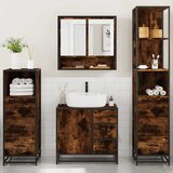  4-dijelni set kupaonskog namještaja boja hrasta drveni | shoptok.hr