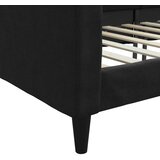  Dnevni krevet crni 100 x 200 cm od tkanine | shoptok.hr