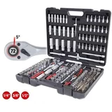 1/4 +3/8 +1/2 Socket Wrench-Set 195-pieces 917.0795