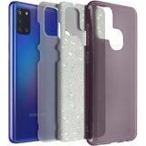 AVIZAR Ohišje za Samsung Galaxy A21s Bleščice, silikonski gel s trdo plastjo, Roza, (5000013853) | Shoptok.si