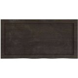 Stolna ploča tamnosiva 80x40x(2-6) cm obrađena masivna hrast | shoptok.hr