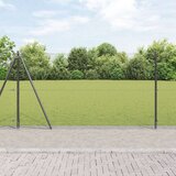 vidaXL Zavarena Ograda od Žice s 13 Postolja s Postoljem Siva 1.2x50 m Čelik | shoptok.hr