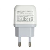 Ldnio Kucni punjac A1209C PD/ 20W sa Type C na Type C kablom beli