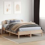  Okvir za krevet s uzglavljem 150 x 200 cm borovina | shoptok.hr