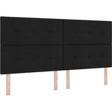 vidaXL Box Spring postelja z vzmetnico Črna 200x200 cm Tkanina, (22051473) | Shoptok.si