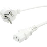 Value Napajalni kabel \, ravna IEC vtičnica\, bela\, 0\,6 m 19.99.1016 tok priklučni konektor bela 0.60 m, (20414949) | Shoptok.si