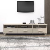 Maison Chic TV omarica - TV stojalo - Televizijska omarica HAMAR medeno rjava 158x40x40 cm trdna borovina, (21699741) | Shoptok.si