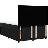  Krevet s oprugama i madracem crni 140x200 cm baršunasti | shoptok.hr