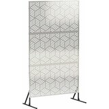 Zaslon za privatnost 100 x 50 x 180 cm Nehrđajući čelik Srebrna | shoptok.hr