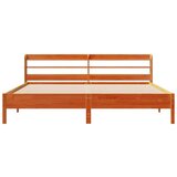 Okvir kreveta bez madraca voštano smeđi 200x200 cm od borovine | shoptok.hr