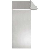 vidaXL Ograja za polže srebrna 13,5 x 13,5 x 25 cm Nerjaveče jeklo | Shoptok.si