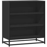 vidaXL Komoda črna 68x35x76 cm inženirski les in kovina | Shoptok.si