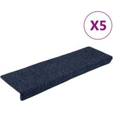  Prostirke za stepenice, samoljepljive, 5 kom. 65x21x4 cm, antracit, pravokutni rub | shoptok.hr