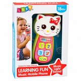  Interactive Baby Phone Kitten Mirror Rattle Lights Sound | Shoptok.si