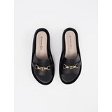 GOODIN Black women's flip-flops with a chain | Shoptok.si