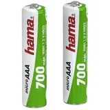 Punjive baterije NiMH Hama 2xAAA 700 mAh 56804