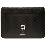 Karl Lagerfeld OVITEK SAFFIANO MONOGRAM IKONIK ZA PRENOSNIK 16, ČRN, (21922277) | Shoptok.si