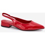 Boto Lacquered Ballerinas On Low Heel Red Testori | Shoptok.si