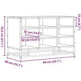 vidaXL Klupa za cipele crna 84x40x53,5 cm Konstruirano drvo i metal | shoptok.hr