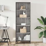 vidaXL Knjižna omara siva sonoma 60x35x170,5 cm inženirski les | Shoptok.si