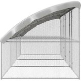  Kavez za piliće 3 pcs Srebrno 600 x 200 x 200 cm Cinkani čelik | shoptok.hr