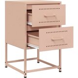 vidaXL Noćni ormarići 2 kom ružičasti 36 x 39 x 60,5 cm čelični | shoptok.hr