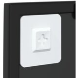 Zidno ogledalo crno 40 x 40 cm metalno | Eponuda.com