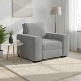 SOFA fotelja svijetlosiva 100x78x84 cm baršun | shoptok.hr